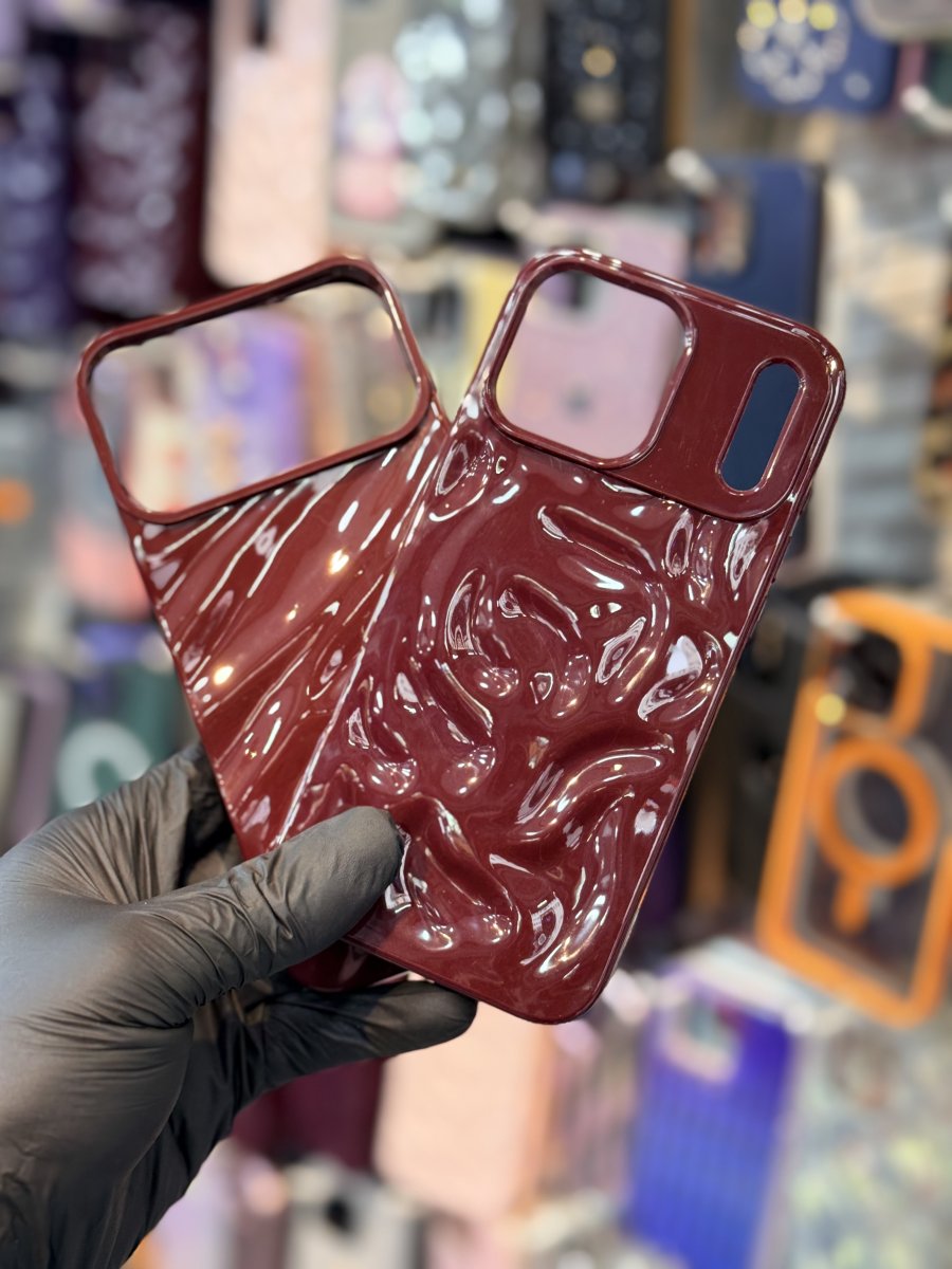 DALGALI BORDO VE PEMBE KILIF