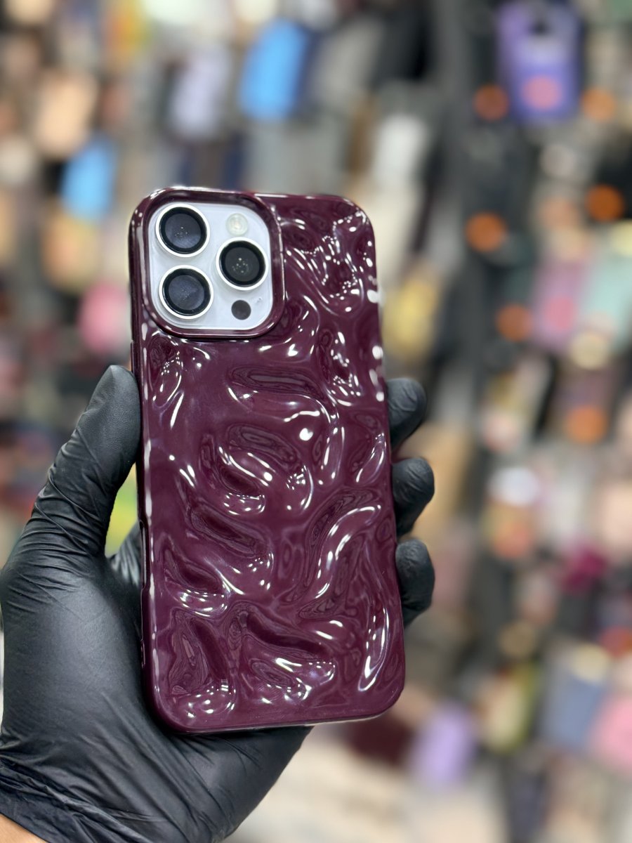 DALGALI PEMBE VE BORDO KILIF